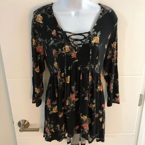 Torrid Black Floral Shirt